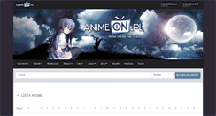 Desktop Screenshot of animeon.pl